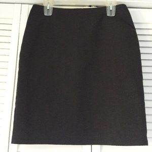 Gray knee length pencil skirt